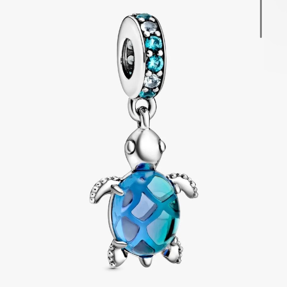 Pandora Silver Blue Turtle Charm